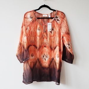 Quarter Length Sleeve Blouse